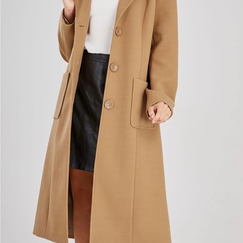 Women's Tan Long Coat